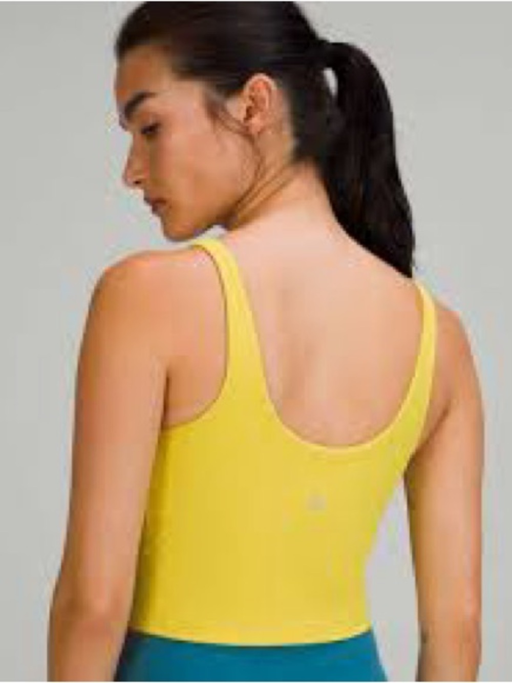 lululemon athletica Yellow Crop Tank Top